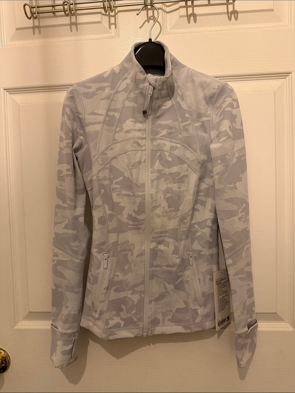NWT lululemon athletica Light Gray Camo Define Jacket- Lux Jacquard